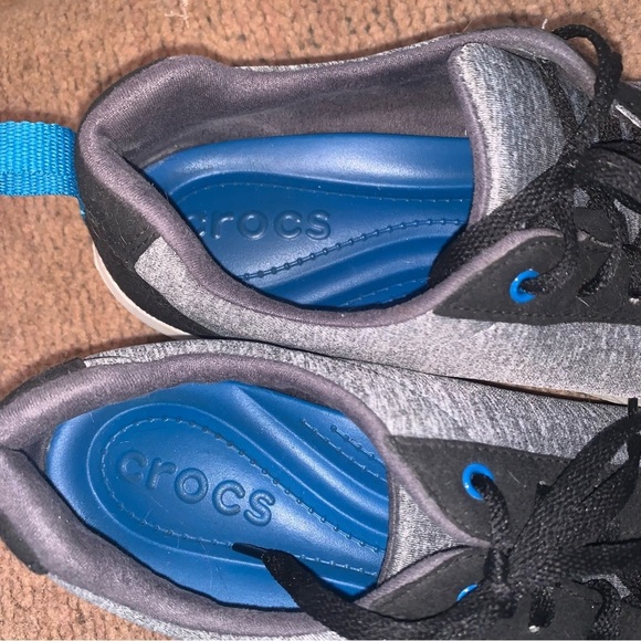 CROCS Gray and Black Athletic Shoes - Picture 9 of 9